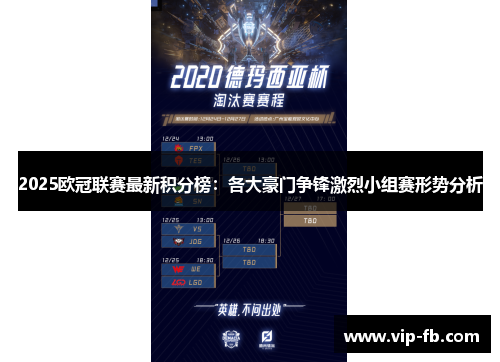 2025欧冠联赛最新积分榜：各大豪门争锋激烈小组赛形势分析